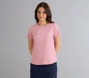 BONDED PERFORMANCE T-SHIRT, PURPLE/YELL