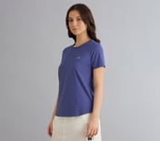 BONDED PERFORMANCE T-SHIRT, WHITE/PINK/PERIWINKLE