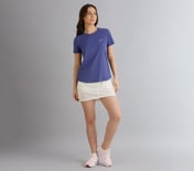BONDED PERFORMANCE T-SHIRT, WHITE/PINK/PERIWINKLE