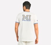 MUMBAI INDIANS: BACK PRINT T-SHIRT, WHITE