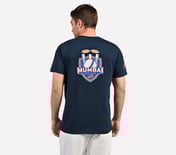 MUMBAI INDIANS: WICKET HD T-SHIRT, NAVY/PERIWINKLE