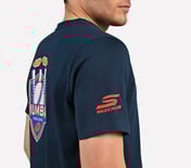 MUMBAI INDIANS: WICKET HD T-SHIRT, NAVY/PERIWINKLE