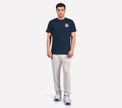 MUMBAI INDIANS: WICKET HD T-SHIRT, NAVY/PERIWINKLE