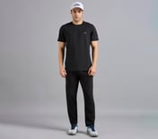 SKECHERS BACK LOGO TEE, BLACK