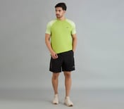 SOCCER BRANDED T-SHIRT, LIME