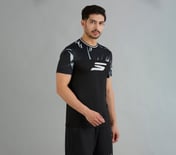 BASKETBALL COLOR BLOCK T-SHIRT, BLACK