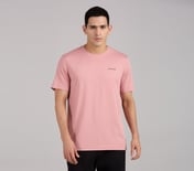 SKECHERS ULTRASOFT TEE, TAUPE/PINK Apparel Lateral View