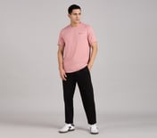 SKECHERS ULTRASOFT TEE, TAUPE/PINK Apparel Right View