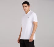 CRICKET V-MESH POLO, WHITE