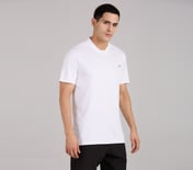 CRICKET V-MESH POLO, WHITE