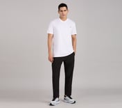 CRICKET V-MESH POLO, WHITE