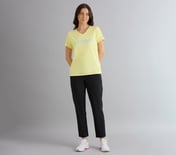 BASIC PERFROMANCE TUNIC T-SHIRT, SILVER/LIME