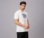 MUMBAI INDIANS DISTRESSED GRAPHIC TEE, WHITE