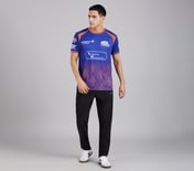 MUMBAI INDIANS IPL MEN'S TRAINING JERSEY 2026, ROYAL/NAVY/LIME