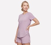 GODRI SWIFT TUNIC T-SHIRT, MAUVE/PURPLE Apparel Bottom View