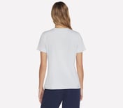 DREAM BLOOM TEE, BLUE/SILVER Apparel Top View