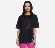  DIAMOND LOGO TAPE T-SHIRT, BBBBLACK Apparel Lateral View