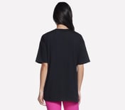  DIAMOND LOGO TAPE T-SHIRT, BBBBLACK Apparel Top View