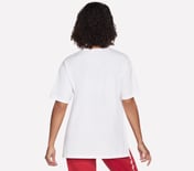  DIAMOND LOGO TAPE T-SHIRT, WWWHITE Apparel Top View