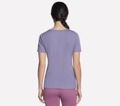 DIAMONDS T-SHIRT, GREY/PURPLE Apparel Top View