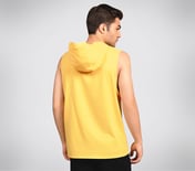 OASIS CAMO HOODIE TANK, RED/YELLOW