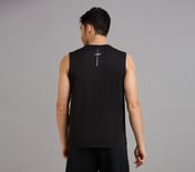 SMOKE EFFECT PICKLEBALL TANK, BLACK Apparel Left View