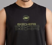SMOKE EFFECT PICKLEBALL TANK, BLACK Apparel Right View