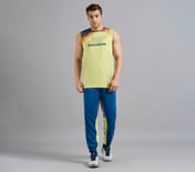 SHOULDER GRAFFITI PICKLEBALL TANK, MINT/YELLOW