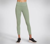GOFLEX SLIT HW 7/8 LEGGING, LIGHT GREEN