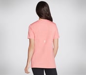 DIAMOND BLISSFUL T-SHIRT, CCORAL Apparel Top View