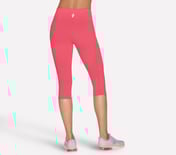 GOFLEX HW CAPRI, RED/BLUE Apparel Top View