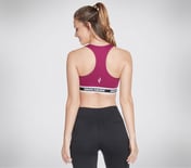 GOFLEX JACQUARD BRA, MAGENTA Apparel Top View