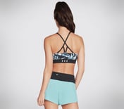  PALM BREEZE STRAPPY BRA, TURQUOISE/MULTI Apparel Top View