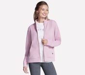 THE GOWALK HOODLESS HOODIE, PINK/LAVENDER