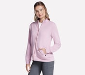 THE GOWALK HOODLESS HOODIE, PINK/LAVENDER