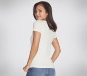 SKECHERS SCENE LOGO T-SHIRT, OFF WHITE