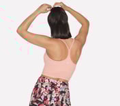 GOSTRETCH RACERBACK BRA, CORAL/LIME