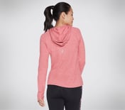GODRI SWIFT HOODED LONGSLEEVE, RED/PINK