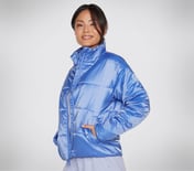 GOWALK DIAMOND SLOPE JACKET, PERIWINKLE Apparel Bottom View