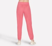 GODRI RESTORATIVE RIB JOGGER, RED/BLUE Apparel Top View