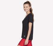GODRI SERENE V-NECK T-SHIRT, BBBBLACK