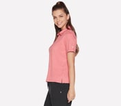 GODRI SWIFT CLUB POLO, RED/PINK Apparel Bottom View