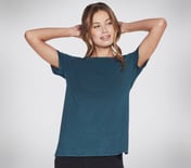 GODRI STRIDE T-SHIRT, TEAL