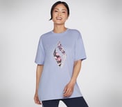 SKECHERS DIAMOND FOREVER FLOR, LAVENDER/LIGHT PINK Apparel Lateral View