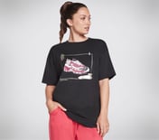 SKECHERS DLITES EVERYBODY T-SHIRT, BBBBLACK Apparel Lateral View