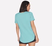 GODRI SWIFT TUNIC T-SHIRT, TURQUOISE Apparel Top View