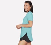 GODRI SWIFT TUNIC T-SHIRT, TURQUOISE Apparel Bottom View