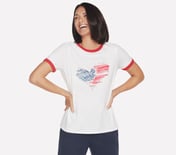 AMERICANA T-SHIRT, WWWHITE Apparel Lateral View