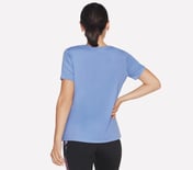 SKECHERS SHINE T-SHIRT, PERIWINKLE Apparel Top View