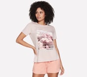 SKECHERS DREAMY ESCAPE T-SHIRT, LLIGHT PINK Apparel Lateral View